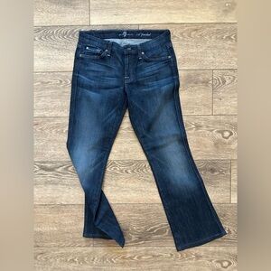 7 for all Mankind “A” Pocket dark wash long SZ  L